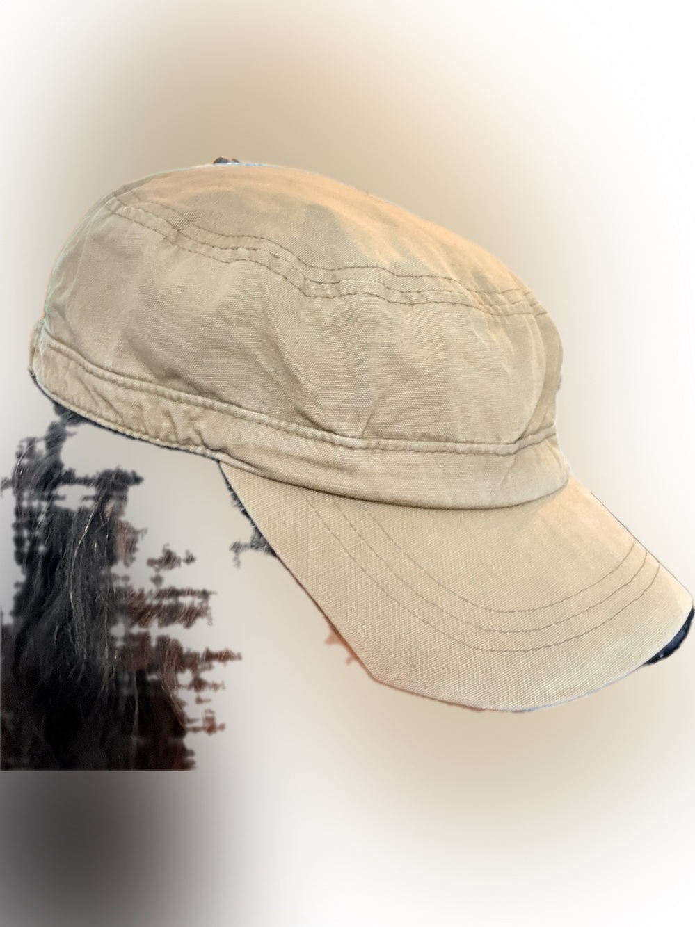 Light Beige Newsboy Hat